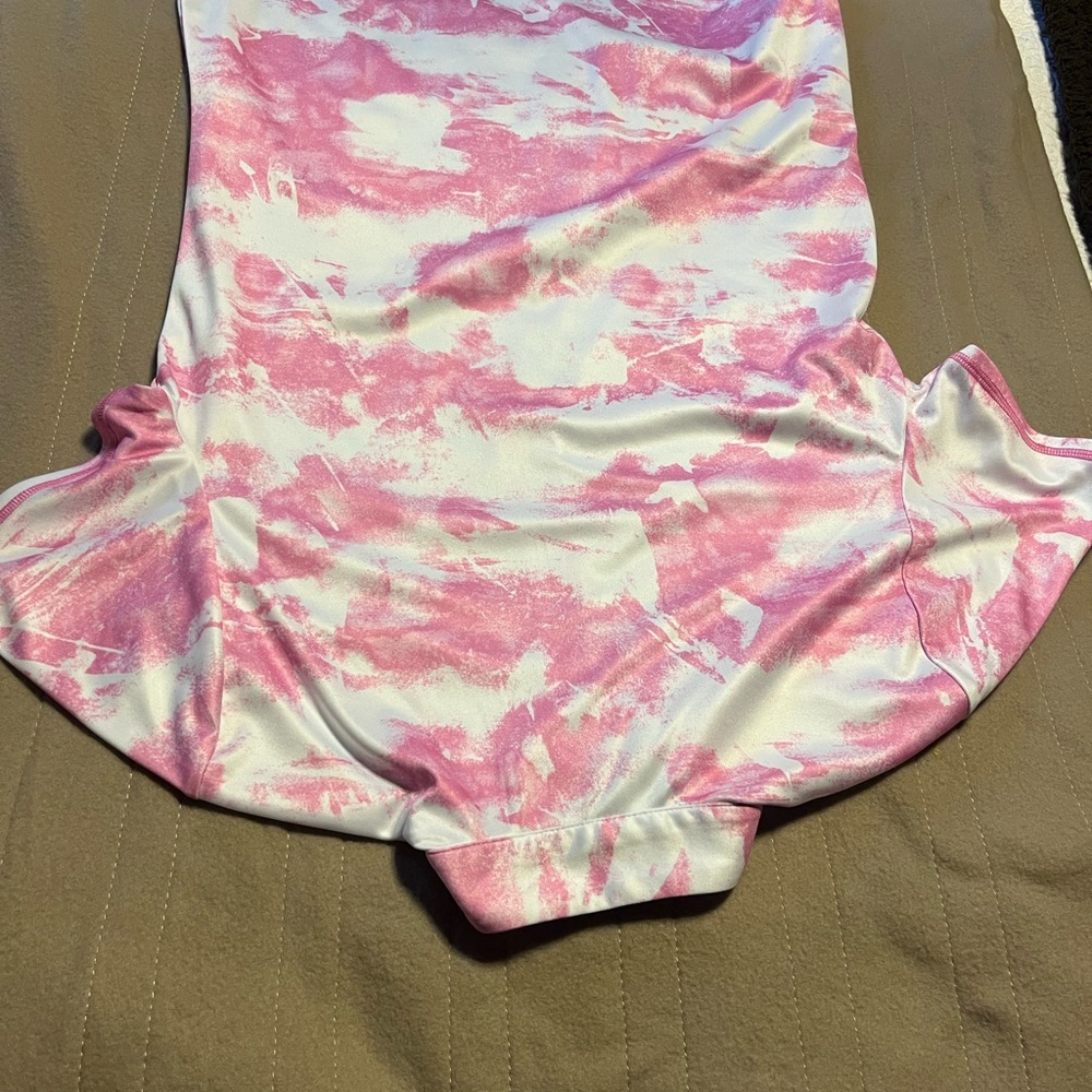 PGA Tour Pink and White Short Sleeve Tee